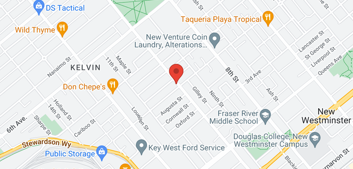 map of 406 121 TENTH STREET